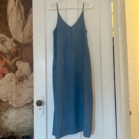 SOLD Pact Denim Chambray Cami Dress *NWT* - Picture 2 of 7